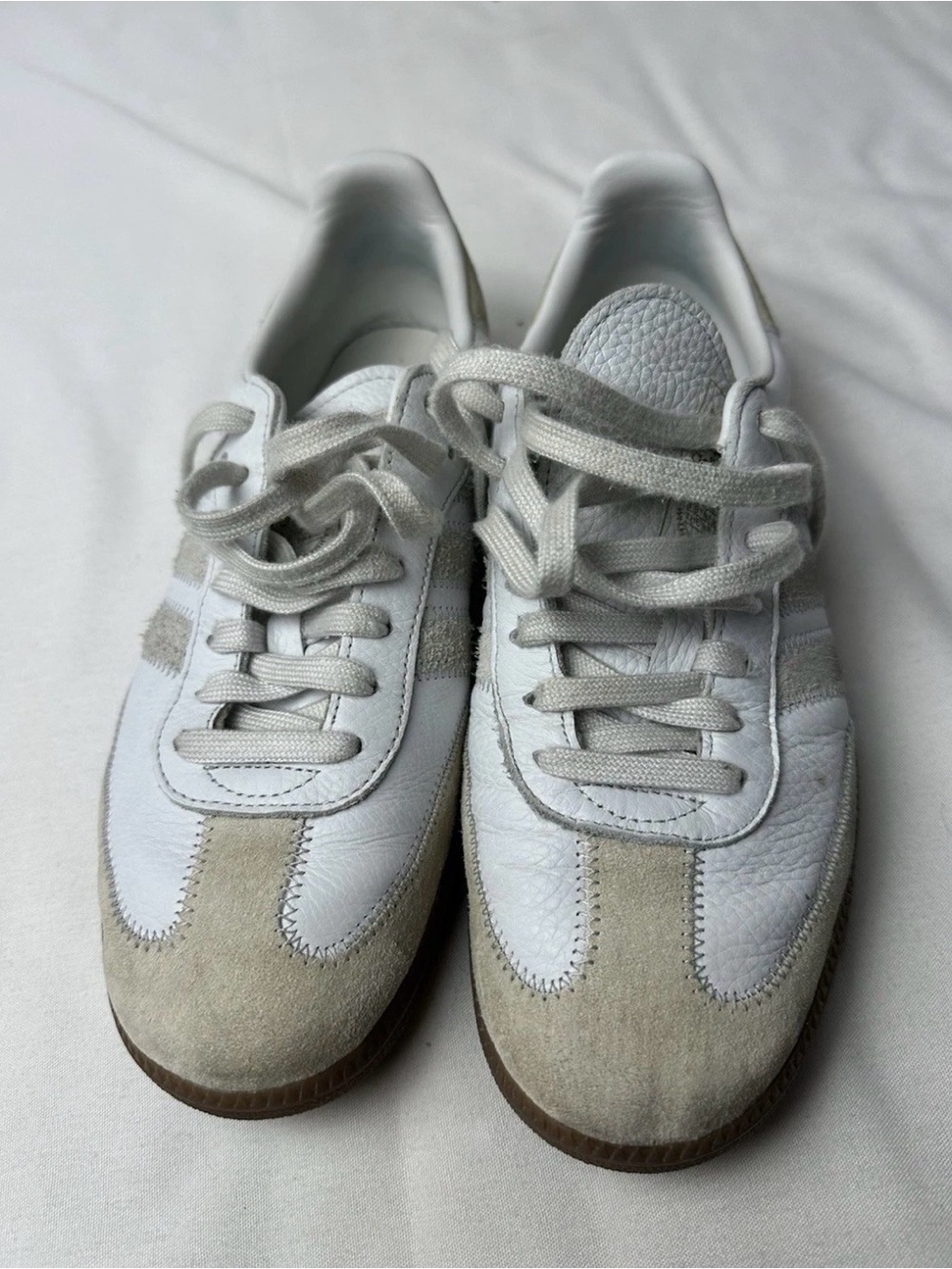 Adidas Samba OG Shoes - White/ Beige 9.5